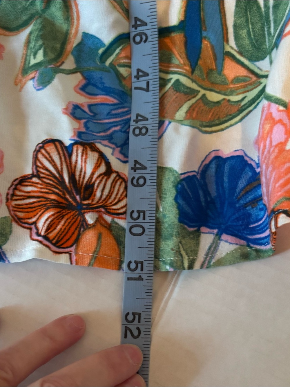 Adrianna Papell Smocked-Waist Flutter-Sleeve Midi Dress Sz 14 Colorful Cruise - Picture 12 of 12